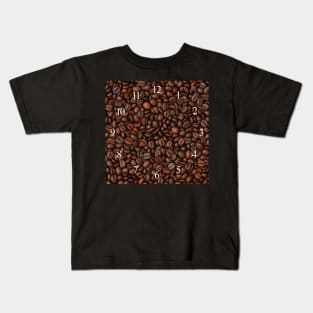 Coffee beans background Kids T-Shirt